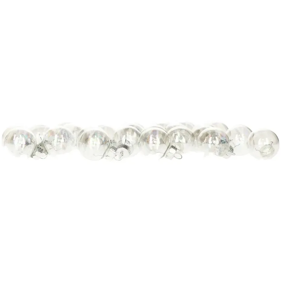 Othmar Decorations Kerstballen - glas - 24ST - parelmoer - 2,5cm