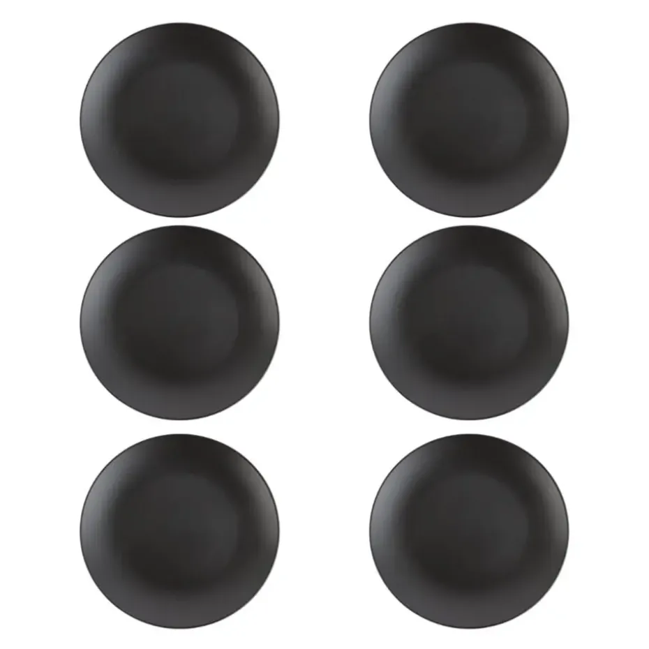 OTIX Bordenset Dinerbord Borden Plat Set van 6 Mat zwart Diameter 27cm