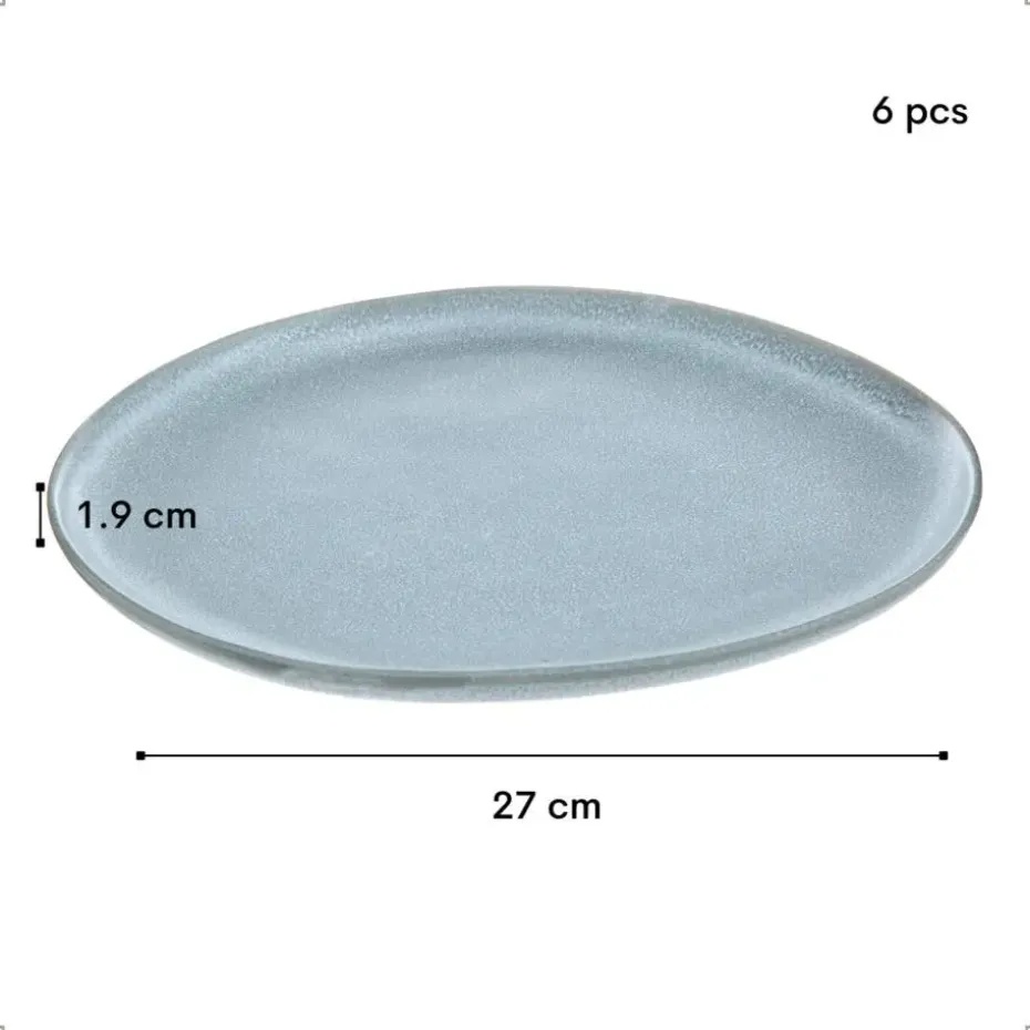 OTIX Dinerborden Bordenset 6 Persoons 27cm Aardewerk OAK
