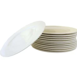 OTIX Dinerborden Bordenset 12 Persoons 27cm Wit Porselein LUNA
