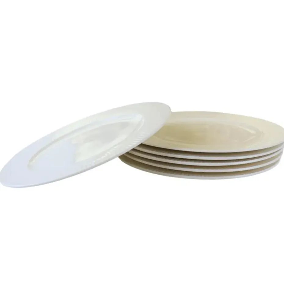 OTIX Dinerborden Bordenset 6 Persoons 27cm Wit Porselein LUNA
