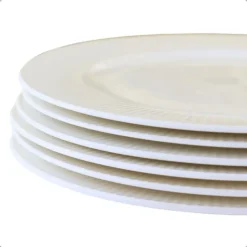 OTIX Dinerborden Bordenset 6 Persoons 27cm Wit Porselein LUNA