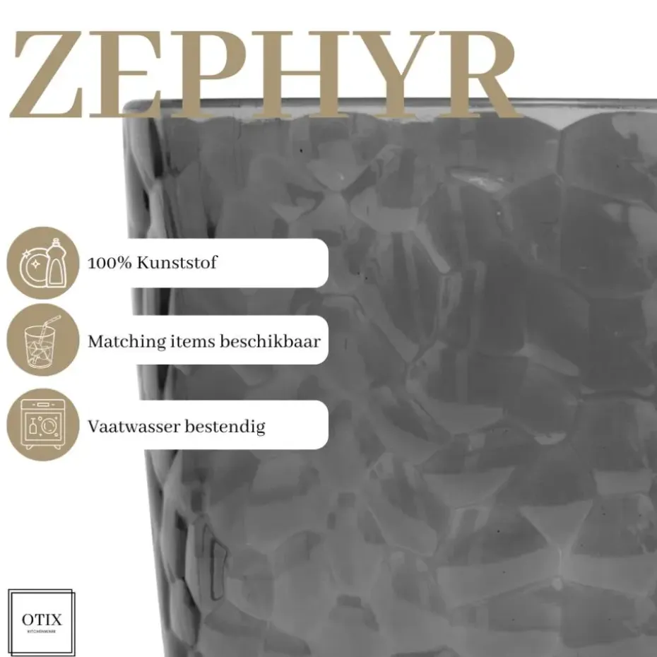 OTIX Drinkglazen Wijnglazen Kan Zephyr - Grijs