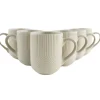 OTIX Koffiekopjes Met Oor Set van 6 Koffietassen Cappuccino Kop Theemok 300ML...