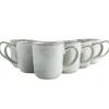 OTIX Koffiekopjes Met Oor Set van 6 Koffietassen Groot Theemok 420ML Aardewer...