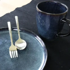 OTIX Koffiekopjes met Oor Set van 12 Koffietassen Theemok 350ml EBONY