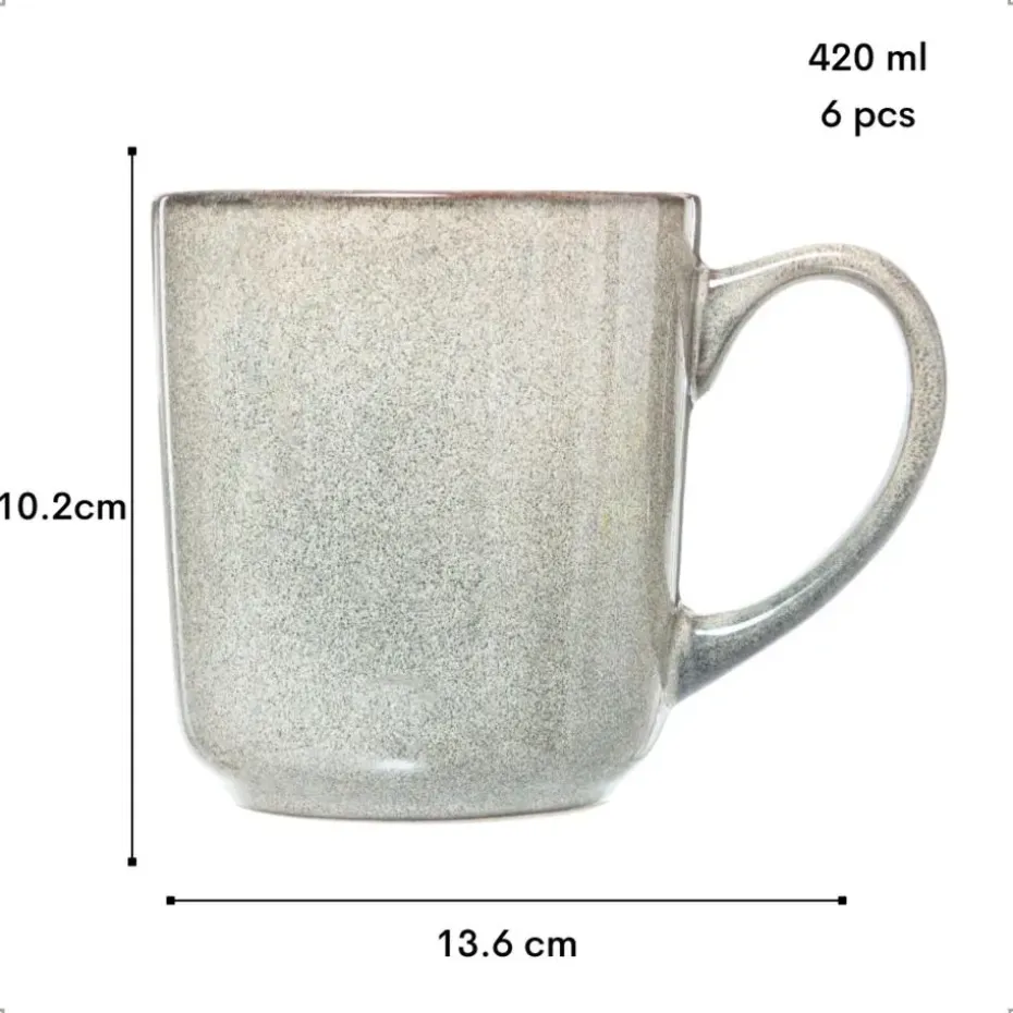 OTIX Koffiekopjes Set van 12 Espresso Kopjes 80ml 420ml Koffietassen