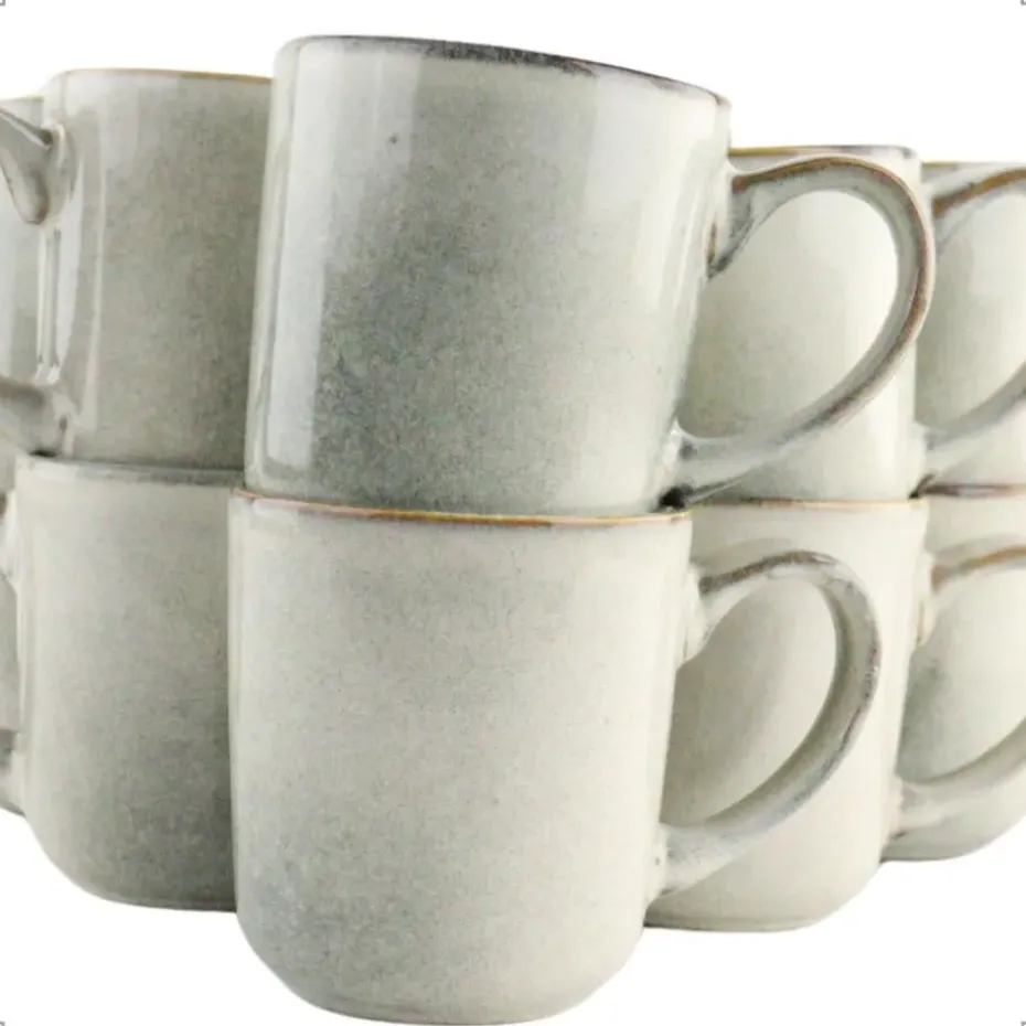 OTIX Koffiekopjes Set van 12 Espresso Kopjes 80ml 420ml Koffietassen