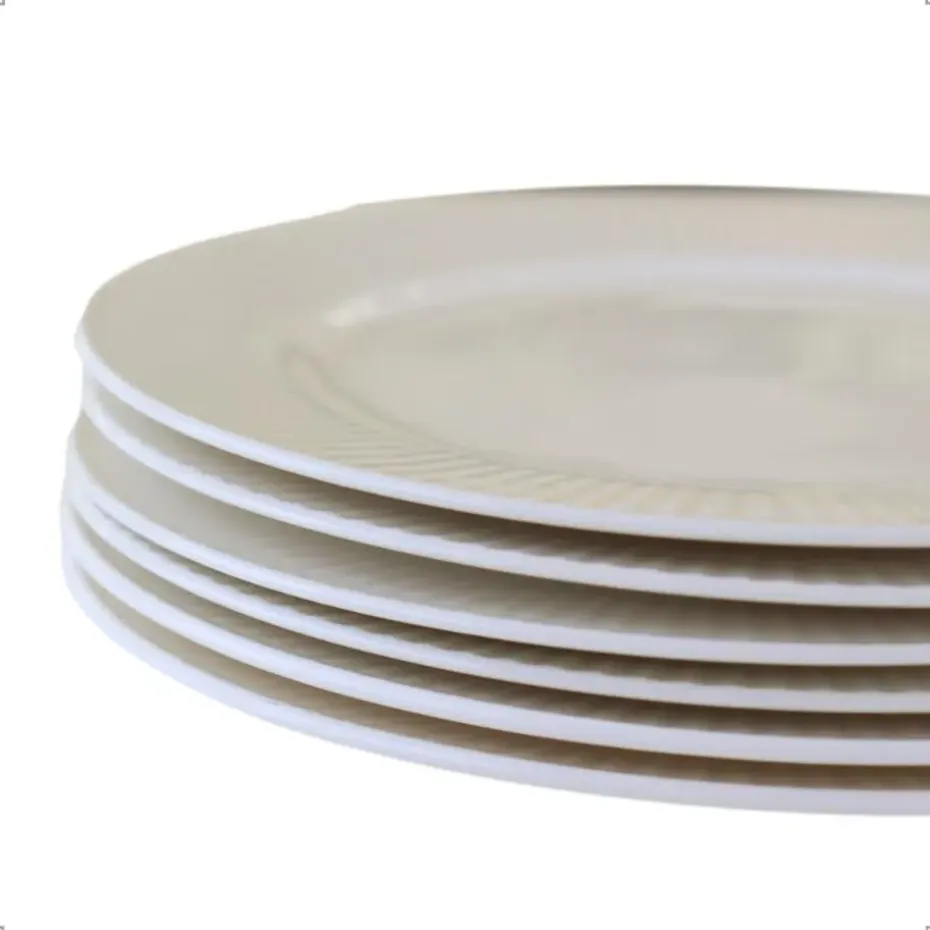 OTIX Ontbijtborden Bordenset 6 Persoons 20cm Dessertbord Ontbijtborden Wit Po...