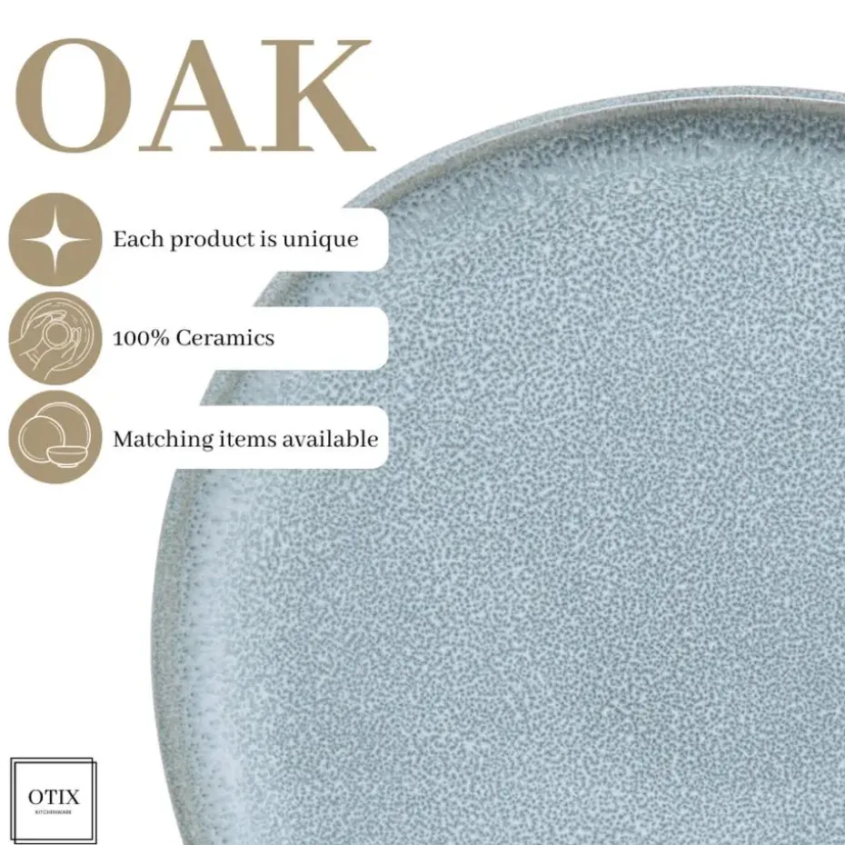 OTIX Ontbijtborden Bordenset 12 Persoons Dessertbord 21cm Aardewerk