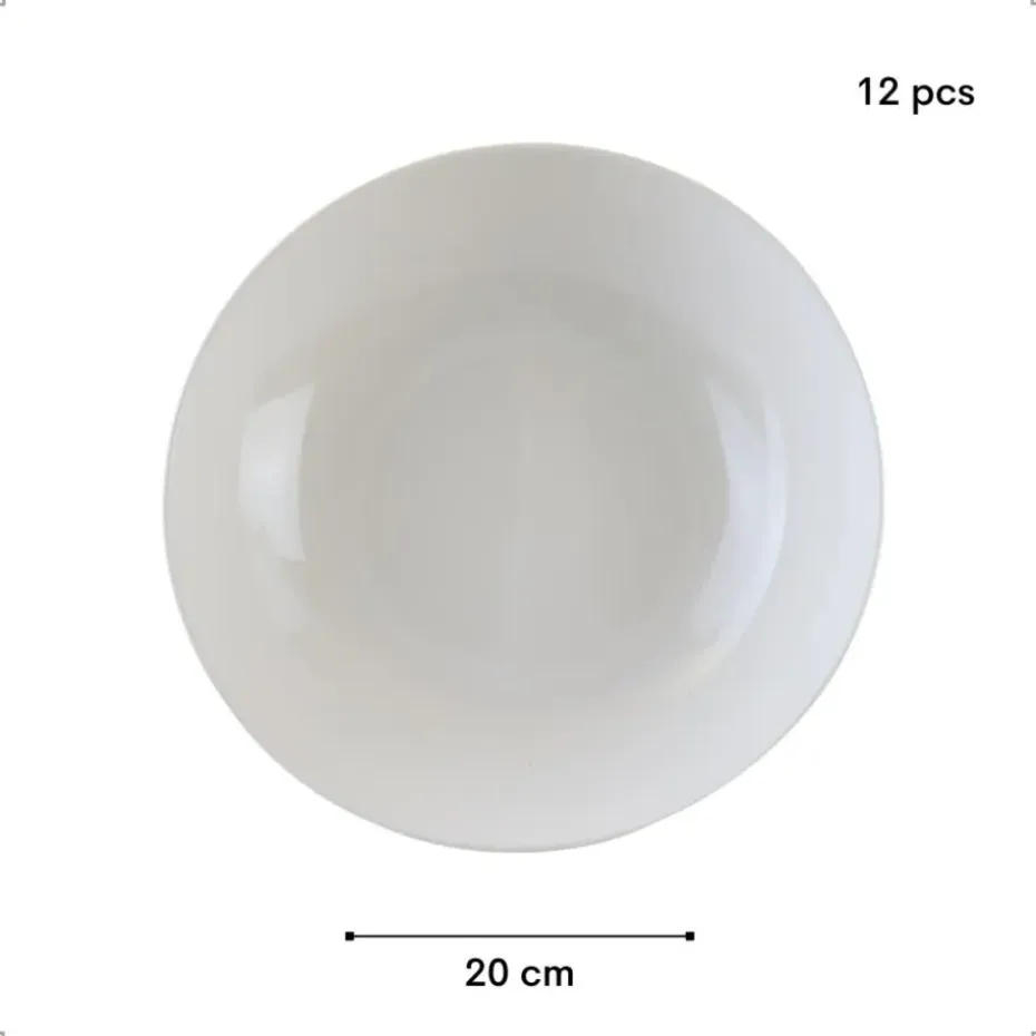 OTIX Pastaborden Bordenset 12 Persoons Diepe Borden Soepborden 20cm...