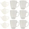 OTIX Theeglazen 6 stuks met 4 Theezakjeshouders Porcelein 350 ml Glas