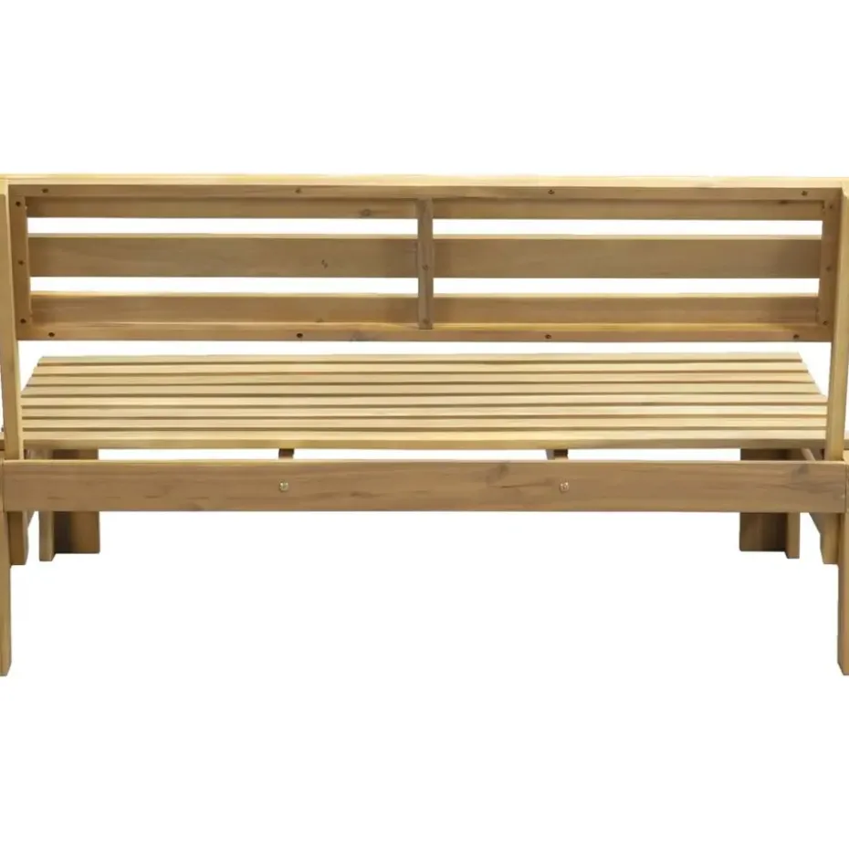 Palletbank Perugia - naturel - 70x120x86 cm