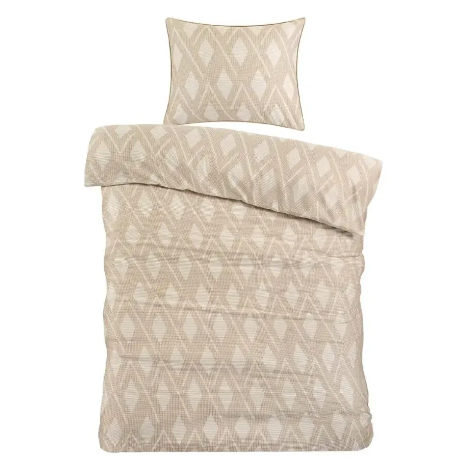 Papillon Jip Dekbedovertrek - Eenpersoons - 140x200/220 cm - Beige