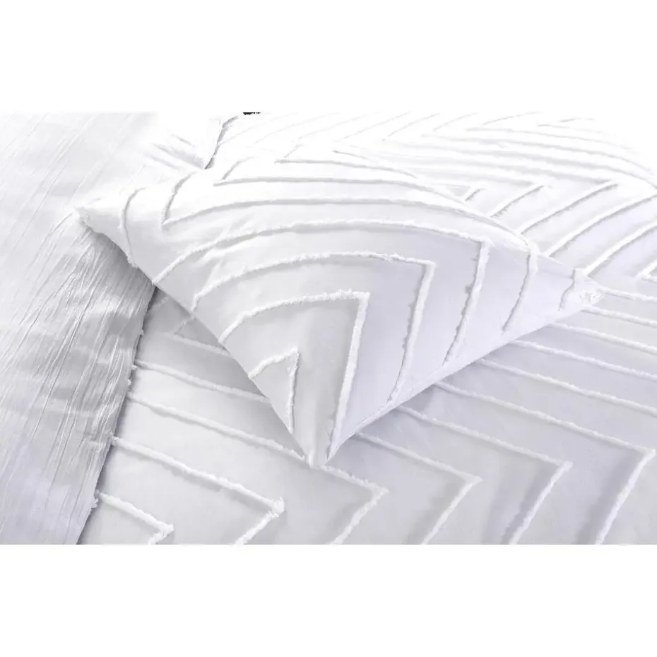 Papillon Valencia Dekbedovertrek - Lits-jumeaux - 240x200/220 cm - Wit