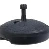 Parasolvoet Rattan - rond - antraciet grijs - D45 cm - 20 liter