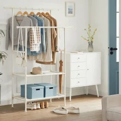 Parya Home - Kledingrek - Belastbaar tot 70 kg - wit
