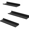 Parya Home Metalen wandplanken, set van 3, zwevende planken