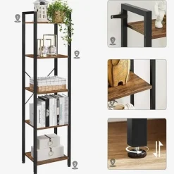 Parya Home Opbergrek met stalen frame, voor woonkamer