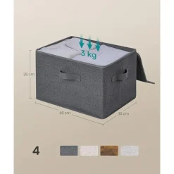 Parya Home Opvouwbare opbergdozen, 6 stuks