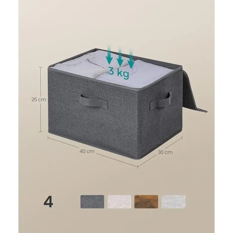 Parya Home Opvouwbare opbergdozen, 6 stuks