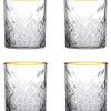 Pasabahce Tumbler met gouden rand Timeless 35.5 cl - Transparant Goud 4 stuk(s)