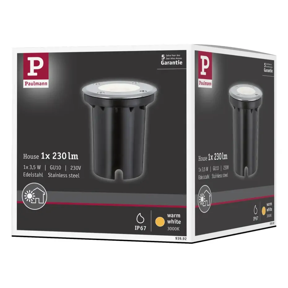 Paulmann Grondinbouwlamp - LED - Ø108mm - 3,5W - IP67