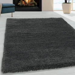 Pearl Soft Hoogpolig Vloerkleed Grijs - 200x290 CM