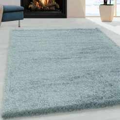 Pearl Soft Hoogpolig Vloerkleed Blauw - 140x200 CM