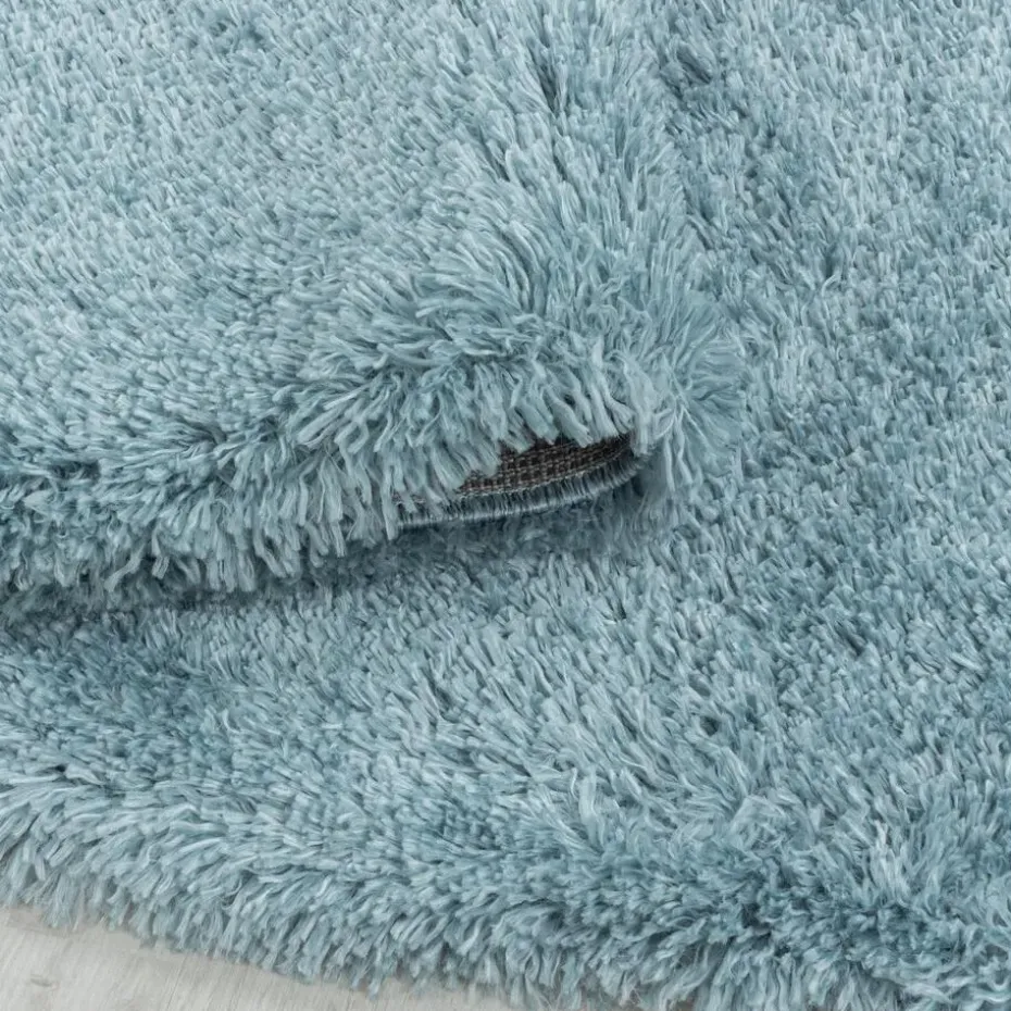 Pearl Soft Hoogpolig Vloerkleed Blauw - 120x170 CM