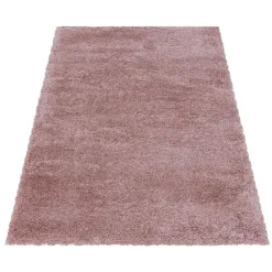 Pearl Soft Hoogpolig Vloerkleed Roze - 140x200 CM