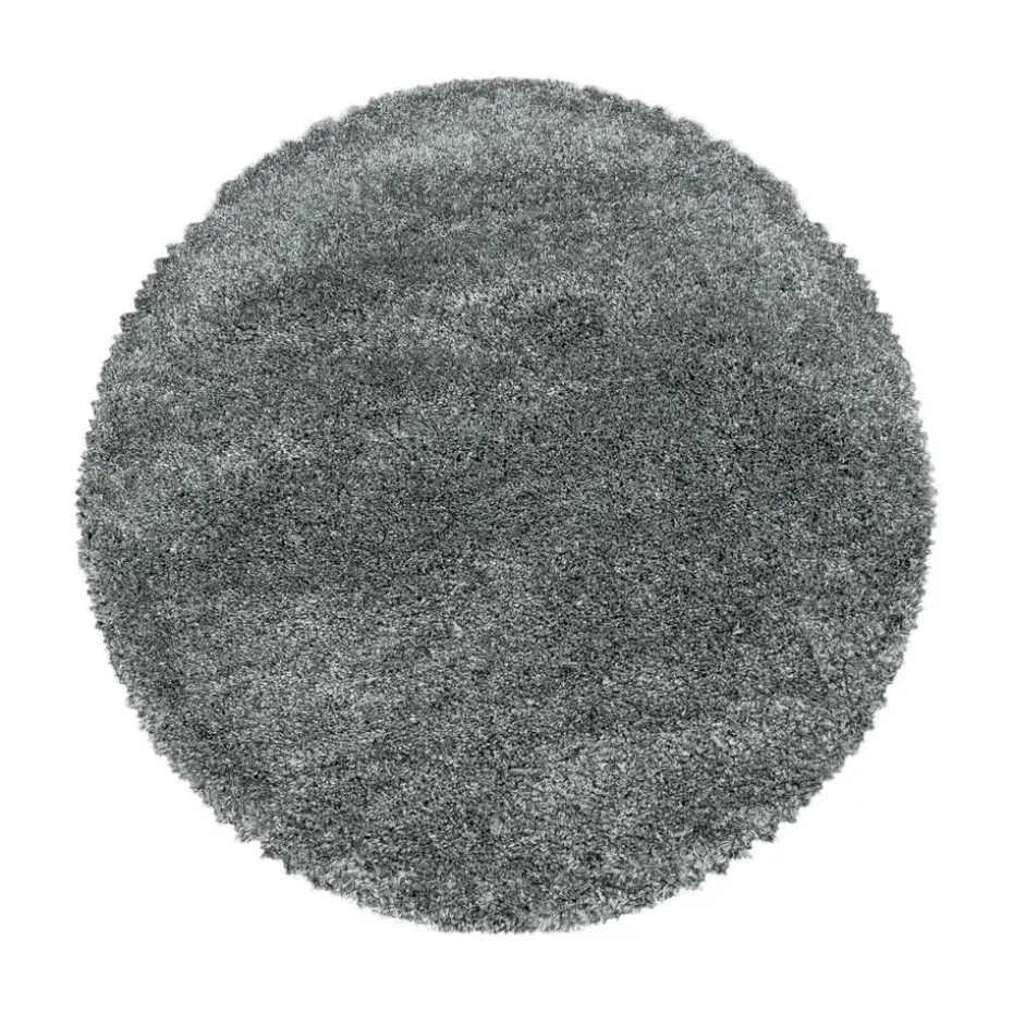 Pearl Soft Rond Hoogpolig Vloerkleed Lichtgrijs - 160 CM ROND