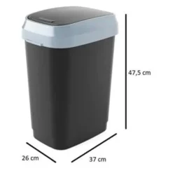Pedaalemmer Dual Swing Bin Zwart M – Kis
