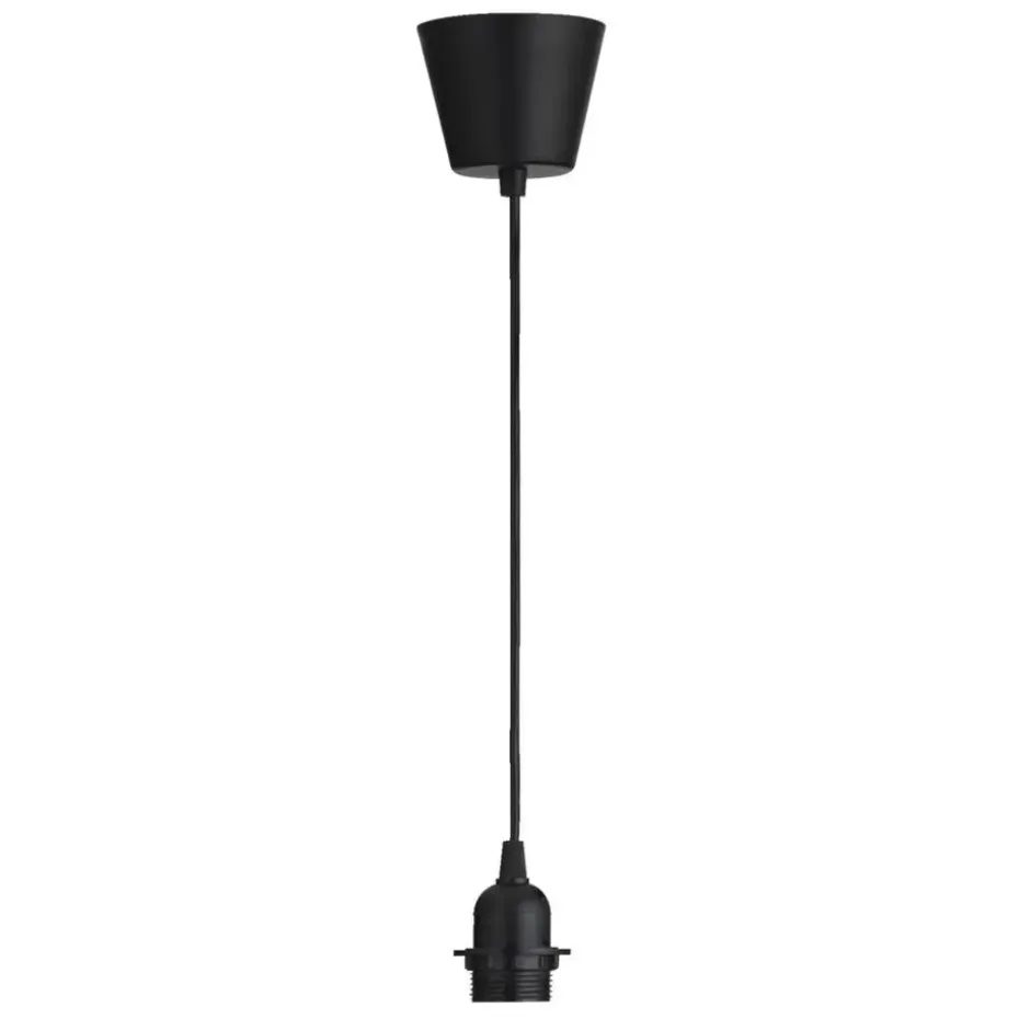 Pendel Basic E27 - zwart - 100 cm