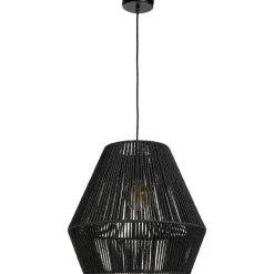 Pendel hanglamp zwart met schroefdraad voor kap - E27 - 100 cm