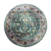 Picasso Pablo Vintage Rond Vloerkleed Groen / Multi Laagpolig - 300 CM ROND
