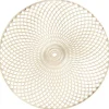 Placemat Christie - goudkleurig imitatieleer - Ø38 cm (1 stuk)