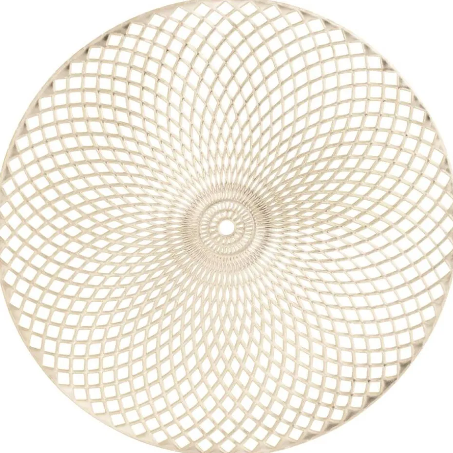 Placemat Christie - goudkleurig imitatieleer - Ø38 cm (1 stuk)