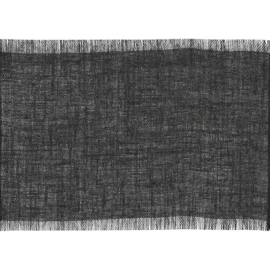Placemat Emory - zwart - 45x30 cm (1 stuk)