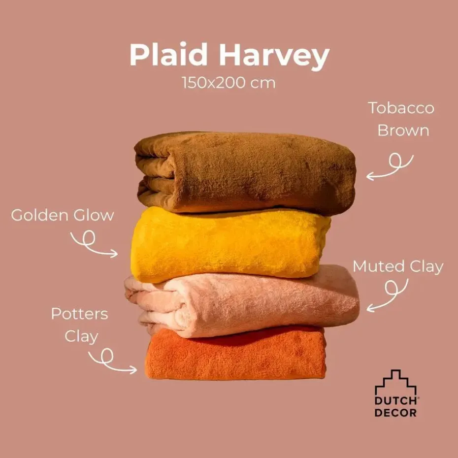 Plaid Harvey - Golden Glow - 150x200 cm