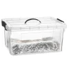 Plasticforte Opbergbox met deksel - grijs - 34L - kunststof