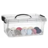 Plasticforte Opbergbox met deksel - grijs - 8.5L - kunststof