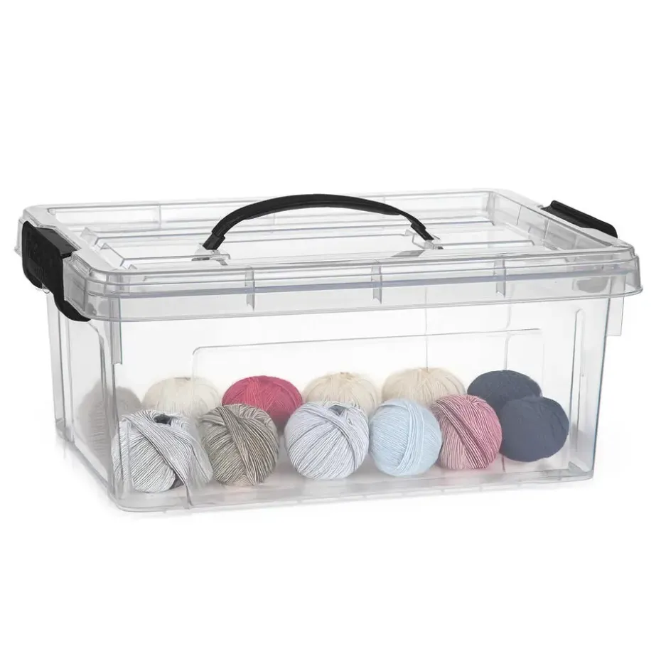 Plasticforte Opbergbox met deksel - grijs - 8.5L - kunststof