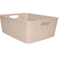 Plasticforte Opbergmand/kastmand - kunststof - beige - 12L