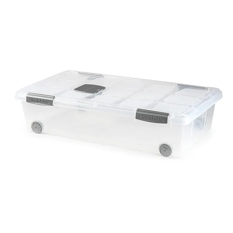 Plasticforte Opslagbak met deksel - 1x - 30L - 73 x 41 x 18 cm