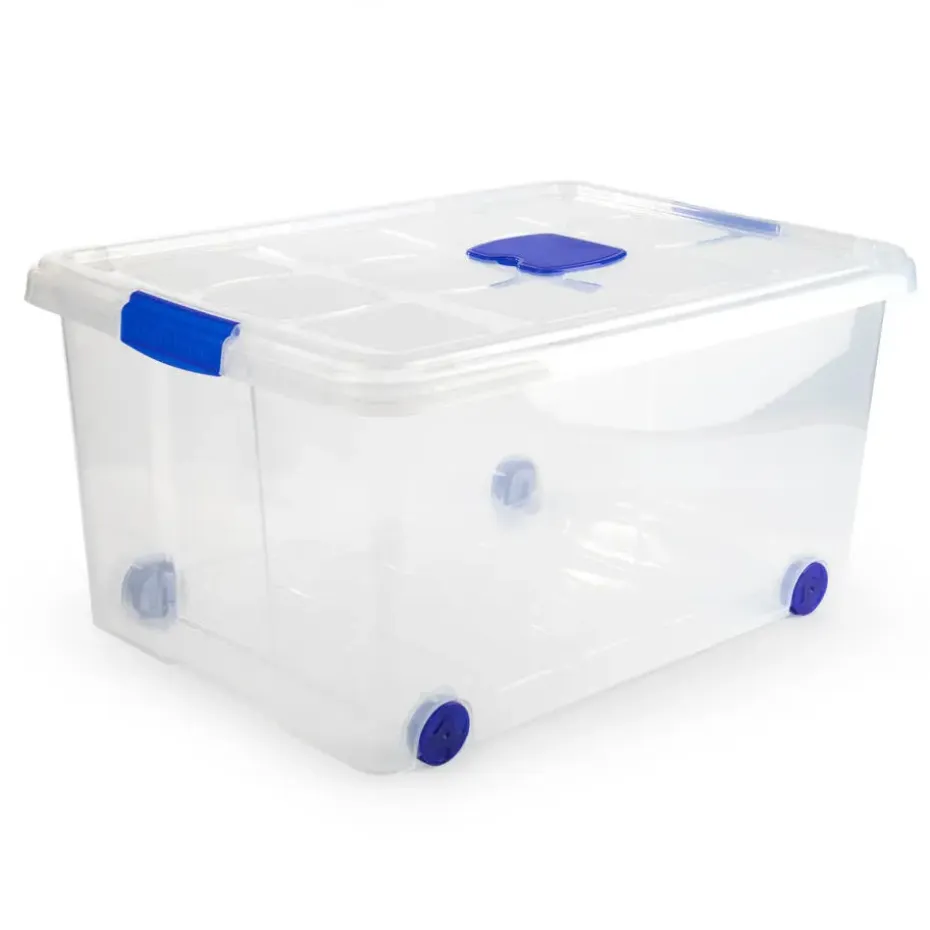 Plasticforte Opslagbak met deksel - 1x - 57L - 62 x 45 x 32 cm