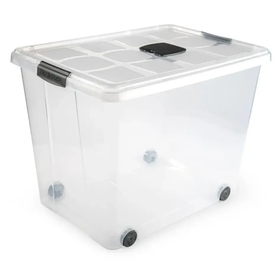 Plasticforte Opslagbak met deksel - 1x - 86L - 62 x 45 x 47 cm
