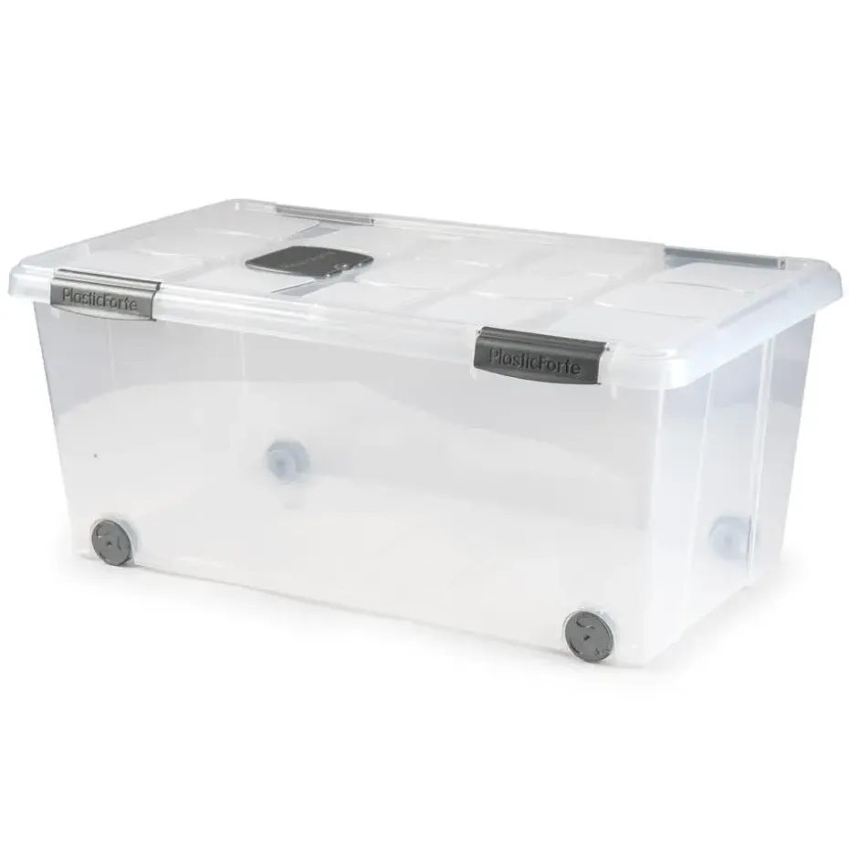 Plasticforte Opslagbak met deksel - 1x - 61L - 73 x 41 x 32 cm