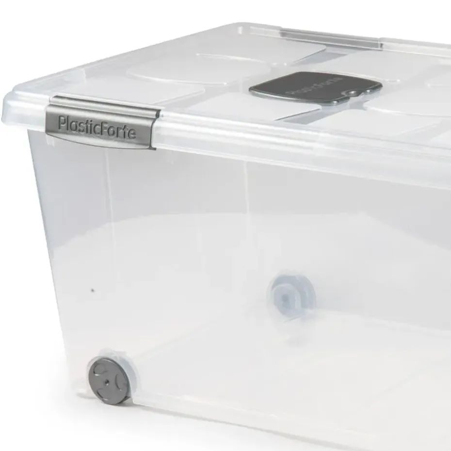 Plasticforte Opslagbak met deksel - 1x - 61L - 73 x 41 x 32 cm