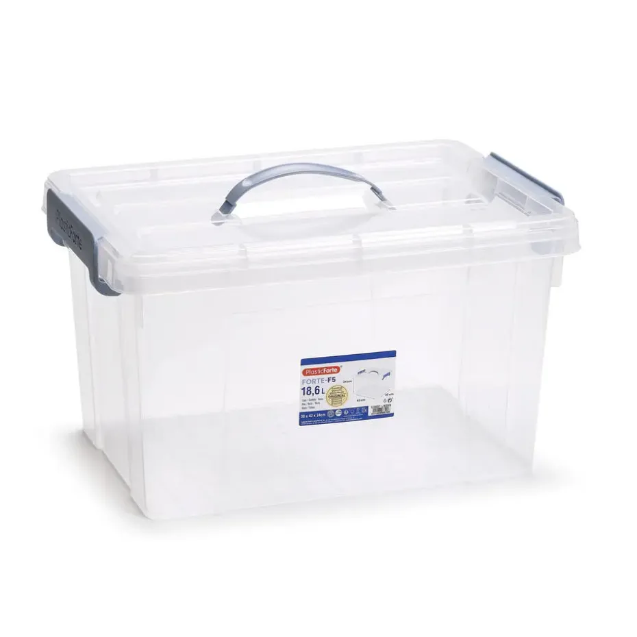 Plasticforte Opslagbox AZUL - transparant - 18.5 liter